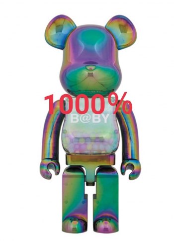 Immediate Sale! Free Shipping! MY FIRST BE@RBRICK BABYCLEAR BLACK CHROME Ver. 1000% AKASHIC RECORDS 2021 Maboroshi no Parade Chiaki Figure
