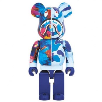 BE@RBRICK BAPE Mika Ninagawa SHARK 1000% BLUE