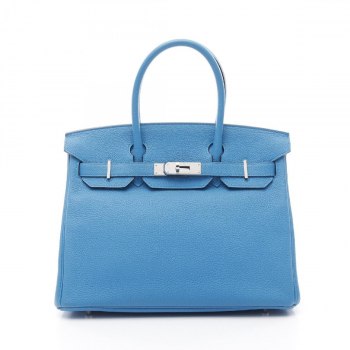 HERMES Birkin 30 Verso Leather Handbag Togo Pre-owned for Ladies